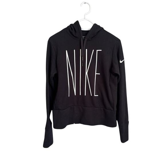 Nike Dri-Fit Pullover Black Hoodie Size Small - Picture 3 of 7